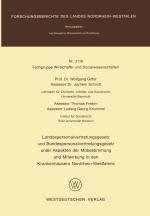 Cover-Bild Landespersonalvertretungsgesetz und Bundespersonalvertretungsgesetz unter Aspekten der Mitbestimmung und Mitwirkung in den Krankenhäusern Nordrhein-Westfalens