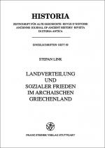 Cover-Bild Landverteilung und sozialer Frieden im archaischen Griechenland