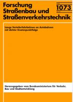 Cover-Bild Lange Verteilerfahrbahnen an Autobahnen mit dichter Knotenpunktfolge