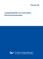 Cover-Bild Langzeitstabilität von Cu(In,Ga)Se2-Dünnschichtsolarzellen