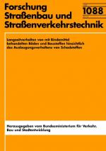 Cover-Bild Langzeitverhalten von mit Bindemittel behandelten Böden und Baustoffen hinsichtlich des Auslaugungsverhaltens von Schadstoffen