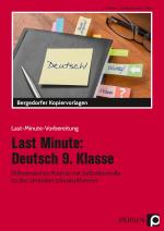 Cover-Bild Last Minute: Deutsch 9. Klasse