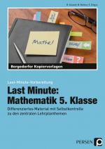 Cover-Bild Last Minute: Mathematik 5. Klasse