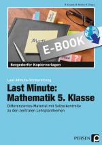 Cover-Bild Last Minute: Mathematik 5. Klasse