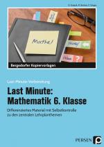 Cover-Bild Last Minute: Mathematik 6. Klasse