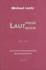 Cover-Bild Lautpoesie/-musik nach 1945