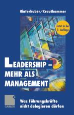 Cover-Bild Leadership - mehr als Management