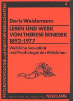 Cover-Bild Leben und Werk von Therese Benedek (1892-1977)