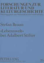 Cover-Bild «Lebenswelt» bei Adalbert Stifter