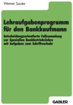 Cover-Bild Lehraufgabenprogramm für den Bankkaufmann