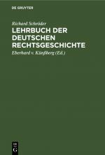 Cover-Bild Lehrbuch der deutschen Rechtsgeschichte