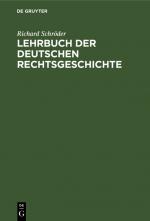 Cover-Bild Lehrbuch der deutschen Rechtsgeschichte