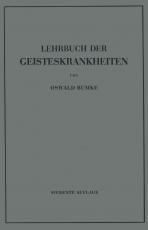 Cover-Bild Lehrbuch der Geisteskrankheiten