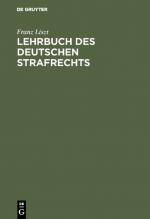 Cover-Bild Lehrbuch des deutschen Strafrechts