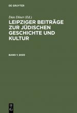 Cover-Bild Leipziger Beiträge zur jüdischen Geschichte und Kultur / 2003