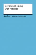 Cover-Bild Lektüreschlüssel zu Bernhard Schlink: Der Vorleser