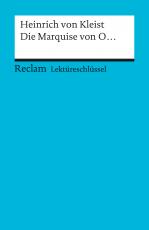 Cover-Bild Lektüreschlüssel zu Heinrich von Kleist: Die Marquise von O.
