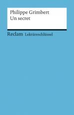 Cover-Bild Lektüreschlüssel zu Philippe Grimbert: Un secret