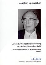 Cover-Bild Lernkultur Kompetenzentwicklung aus kulturhistorischer Sicht