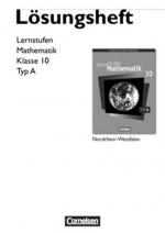 Cover-Bild Lernstufen Mathematik - Hauptschule Nordrhein-Westfalen / 10. Schuljahr - Lösungen zum Schülerbuch - Typ A