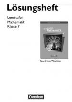 Cover-Bild Lernstufen Mathematik - Hauptschule Nordrhein-Westfalen / 7. Schuljahr - Lösungen zum Schülerbuch