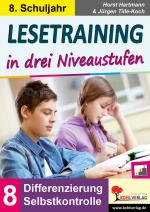 Cover-Bild Lesetraining in drei Niveaustufen / Klasse 8