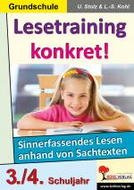 Cover-Bild Lesetraining konkret! / Klasse 3-4