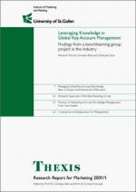 Cover-Bild Leveraging Knowledge in Global Key Account Management