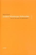 Cover-Bild Lexikon Würzburger Hofmusiker vom 16. bis zum 19. Jahrhundert