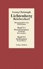 Cover-Bild Lichtenberg Briefwechsel Bd. 5: Register