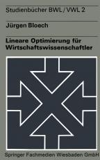 Cover-Bild Lineare Optimierung für Wirtschaftswissenschaftler