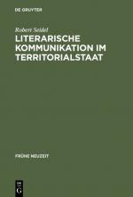 Cover-Bild Literarische Kommunikation im Territorialstaat