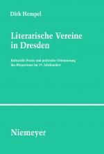 Cover-Bild Literarische Vereine in Dresden