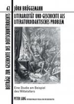 Cover-Bild Literarizität und Geschichte als literaturdidaktisches Problem