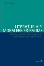 Cover-Bild Literatur als moralfreier Raum?