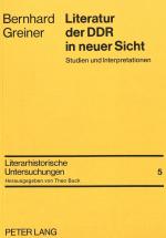 Cover-Bild Literatur der DDR in neuer Sicht