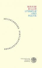 Cover-Bild Literatur und Politik