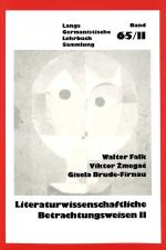 Cover-Bild Literaturwissenschaftliche Betrachtungsweisen, Bd. II