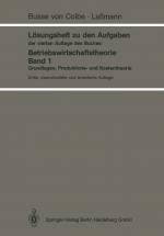 Cover-Bild Lösungsheft zu den Aufgaben der vierten Auflage des Buches