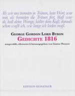 Cover-Bild Lord Byron GEDICHTE 1816