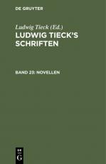 Cover-Bild Ludwig Tieck’s Schriften / Novellen