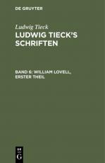 Cover-Bild Ludwig Tieck’s Schriften / William Lovell, Erster Theil