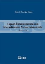 Cover-Bild Lugano-Übereinkommen (LugÜ) zum internationalen Zivilverfahrensrecht.