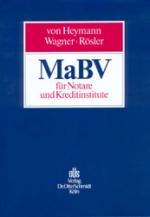 Cover-Bild MaBV für Notare und Kreditinstitute