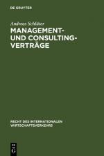 Cover-Bild Management- und Consulting-Verträge