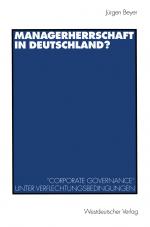 Cover-Bild Managerherrschaft in Deutschland?