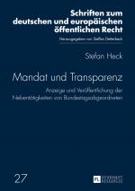 Cover-Bild Mandat und Transparenz