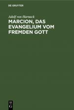 Cover-Bild Marcion, das Evangelium vom fremden Gott