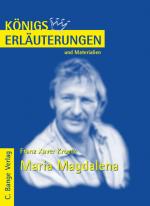 Cover-Bild Maria Magdalena von Franz Xaver Kroetz. Textanalyse und Interpretation.