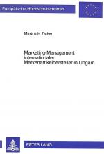 Cover-Bild Marketing-Management internationaler Markenartikelhersteller in Ungarn
